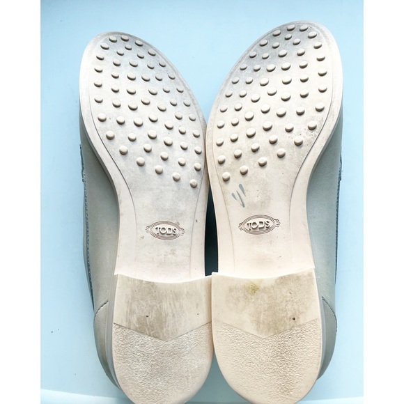 Tod’s light almond/cream leather penny loafers sz 39 (8.5-9) - Picture 6 of 7